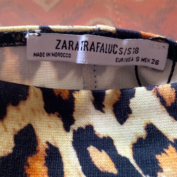 Zara Trafaluc Mini Slip Leopard Print Dress - Picture 4 of 4